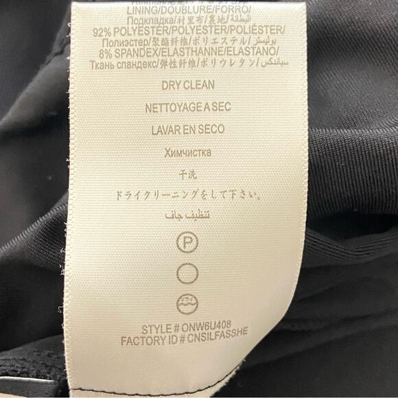 BCBGMAXZARIA Raina Sheath Knee Length Dress In Tan Black Women’s Size Large - Picture 9 of 9